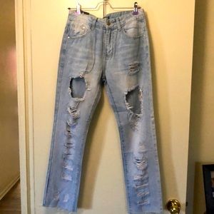 NEW FashionNova Boyfriend Jeans